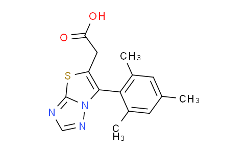 CAS No. 1437457-82-3, 2-(6-Mesitylthiazolo[3,2-b][1,2,4]triazol-5-yl)acetic acid