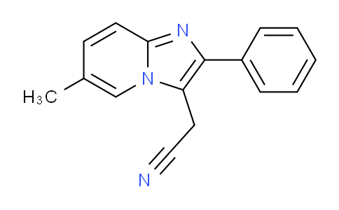CAS No. 885272-76-4, 2-(6-Methyl-2-phenylimidazo[1,2-a]pyridin-3-yl)acetonitrile