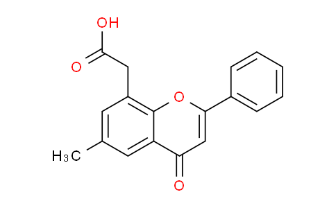 CAS No. 87626-74-2, 2-(6-Methyl-4-oxo-2-phenyl-4H-chromen-8-yl)acetic acid