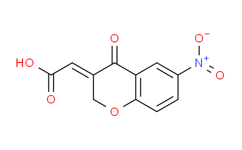 CAS No. 189083-16-7, 2-(6-Nitro-4-oxochroman-3-ylidene)acetic acid