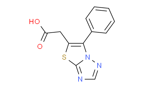 CAS No. 1437457-75-4, 2-(6-Phenylthiazolo[3,2-b][1,2,4]triazol-5-yl)acetic acid