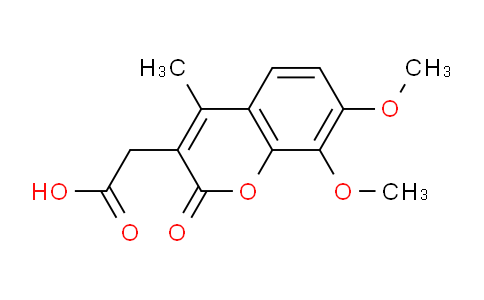 CAS No. 855287-75-1, 2-(7,8-Dimethoxy-4-methyl-2-oxo-2H-chromen-3-yl)acetic acid
