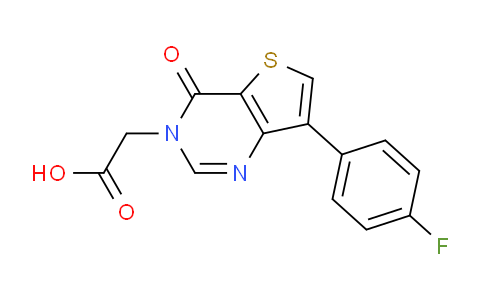 CAS No. 1779132-36-3, 2-(7-(4-Fluorophenyl)-4-oxothieno[3,2-d]pyrimidin-3(4H)-yl)acetic acid