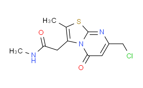 CAS No. 1956370-17-4, 2-(7-(Chloromethyl)-2-methyl-5-oxo-5H-thiazolo[3,2-a]pyrimidin-3-yl)-N-methylacetamide