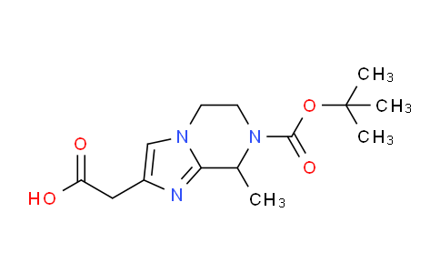 CAS No. 1823395-35-2, 2-(7-(tert-Butoxycarbonyl)-8-methyl-5,6,7,8-tetrahydroimidazo[1,2-a]pyrazin-2-yl)acetic acid