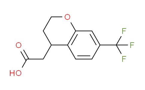 CAS No. 1121583-64-9, 2-(7-(Trifluoromethyl)chroman-4-yl)acetic acid