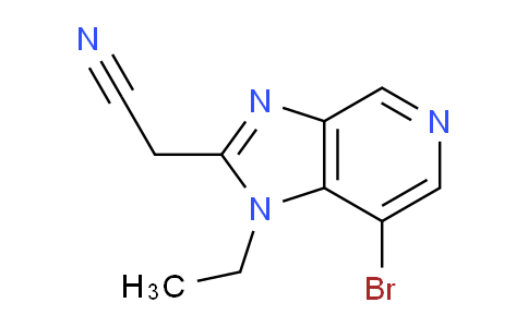 CAS No. 842143-97-9, 2-(7-Bromo-1-ethyl-1H-imidazo[4,5-c]pyridin-2-yl)acetonitrile