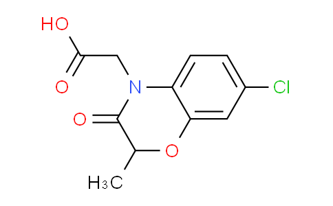 CAS No. 1510338-58-5, 2-(7-Chloro-2-methyl-3-oxo-2H-benzo[b][1,4]oxazin-4(3H)-yl)acetic acid