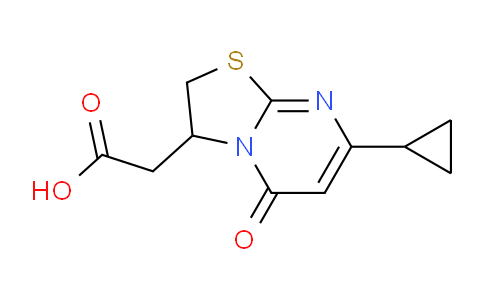 CAS No. 1411766-66-9, 2-(7-Cyclopropyl-5-oxo-3,5-dihydro-2H-thiazolo[3,2-a]pyrimidin-3-yl)acetic acid