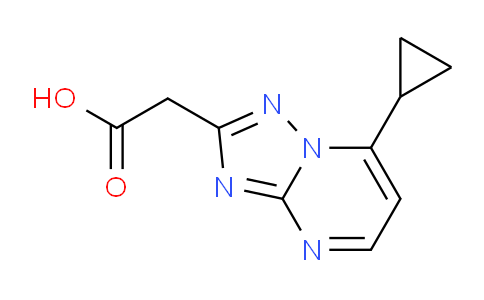CAS No. 1160245-81-7, 2-(7-Cyclopropyl-[1,2,4]triazolo[1,5-a]pyrimidin-2-yl)acetic acid