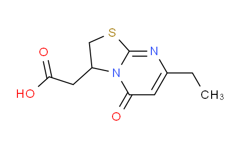 CAS No. 1352535-88-6, 2-(7-Ethyl-5-oxo-3,5-dihydro-2H-thiazolo[3,2-a]pyrimidin-3-yl)acetic acid