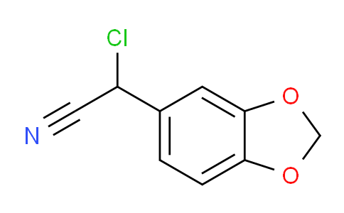 CAS No. 180330-90-9, 2-(Benzo[d][1,3]dioxol-5-yl)-2-chloroacetonitrile
