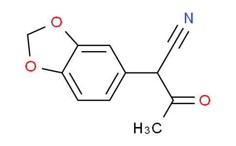 CAS No. 24966-30-1, 2-(Benzo[d][1,3]dioxol-5-yl)-3-oxobutanenitrile