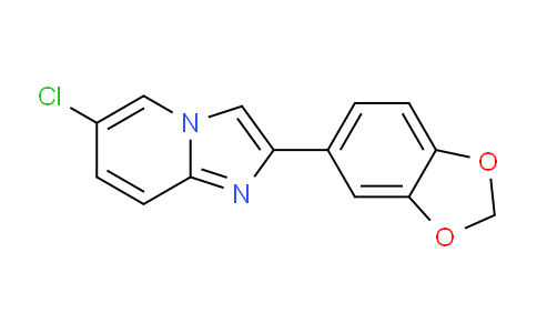 CAS No. 168837-35-2, 2-(Benzo[d][1,3]dioxol-5-yl)-6-chloroimidazo[1,2-a]pyridine