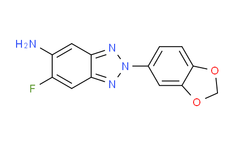 CAS No. 1706441-98-6, 2-(Benzo[d][1,3]dioxol-5-yl)-6-fluoro-2H-benzo[d][1,2,3]triazol-5-amine