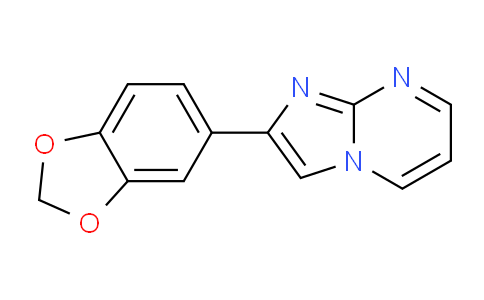 CAS No. 866138-02-5, 2-(Benzo[d][1,3]dioxol-5-yl)imidazo[1,2-a]pyrimidine
