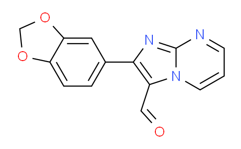 CAS No. 893612-32-3, 2-(Benzo[d][1,3]dioxol-5-yl)imidazo[1,2-a]pyrimidine-3-carbaldehyde