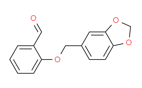 CAS No. 842957-76-0, 2-(Benzo[d][1,3]dioxol-5-ylmethoxy)benzaldehyde