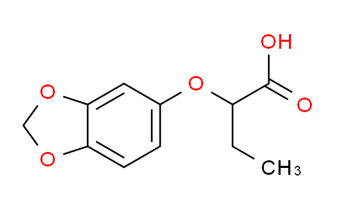 CAS No. 869946-46-3, 2-(Benzo[d][1,3]dioxol-5-yloxy)butanoic acid