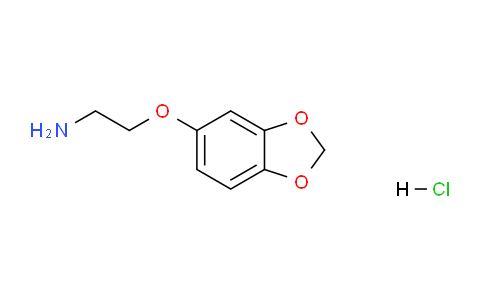 CAS No. 72955-85-2, 2-(Benzo[d][1,3]dioxol-5-yloxy)ethanamine hydrochloride