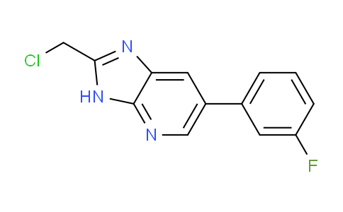 CAS No. 1710345-15-5, 2-(Chloromethyl)-6-(3-fluorophenyl)-3H-imidazo[4,5-b]pyridine