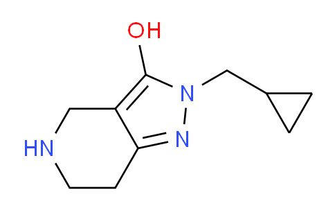 CAS No. 1708079-35-9, 2-(Cyclopropylmethyl)-4,5,6,7-tetrahydro-2H-pyrazolo[4,3-c]pyridin-3-ol