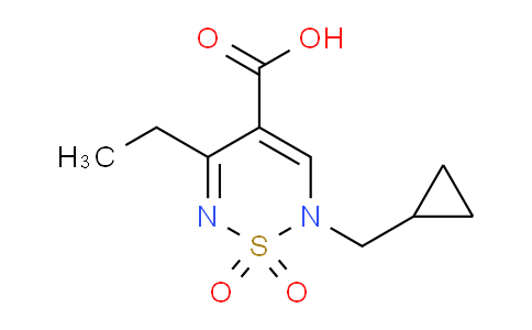 CAS No. 1708080-27-6, 2-(Cyclopropylmethyl)-5-ethyl-2H-1,2,6-thiadiazine-4-carboxylic acid 1,1-dioxide