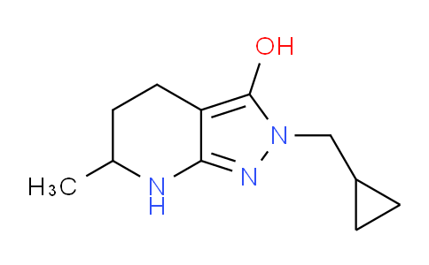 CAS No. 1707585-62-3, 2-(Cyclopropylmethyl)-6-methyl-4,5,6,7-tetrahydro-2H-pyrazolo[3,4-b]pyridin-3-ol
