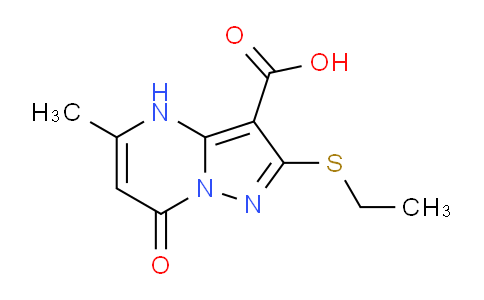 CAS No. 1263212-88-9, 2-(Ethylthio)-5-methyl-7-oxo-4,7-dihydropyrazolo[1,5-a]pyrimidine-3-carboxylic acid