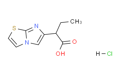 CAS No. 1134333-41-7, 2-(Imidazo[2,1-b]thiazol-6-yl)butanoic acid hydrochloride