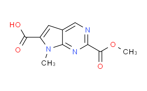 CAS No. 1956334-98-7, 2-(Methoxycarbonyl)-7-methyl-7H-pyrrolo[2,3-d]pyrimidine-6-carboxylic acid