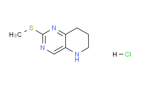 CAS No. 1375064-63-3, 2-(Methylthio)-5,6,7,8-tetrahydropyrido[3,2-d]pyrimidine hydrochloride