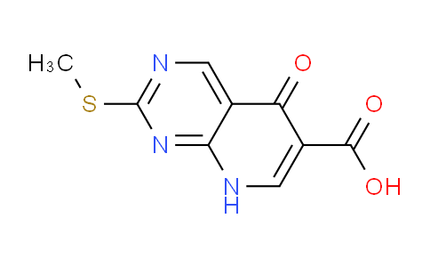 CAS No. 34259-37-5, 2-(Methylthio)-5-oxo-5,8-dihydropyrido[2,3-d]pyrimidine-6-carboxylic acid