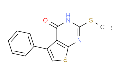 CAS No. 448230-52-2, 2-(Methylthio)-5-phenylthieno[2,3-d]pyrimidin-4(3H)-one