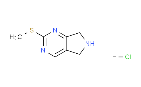 CAS No. 1360364-82-4, 2-(Methylthio)-6,7-dihydro-5H-pyrrolo[3,4-d]pyrimidine hydrochloride