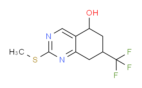 CAS No. 1420793-58-3, 2-(Methylthio)-7-(trifluoromethyl)-5,6,7,8-tetrahydroquinazolin-5-ol