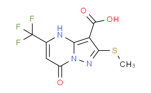 CAS No. 1263212-67-4, 2-(Methylthio)-7-oxo-5-(trifluoromethyl)-4,7-dihydropyrazolo[1,5-a]pyrimidine-3-carboxylic acid