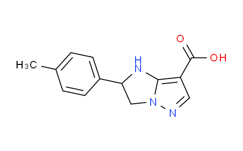 CAS No. 1707603-15-3, 2-(p-Tolyl)-2,3-dihydro-1H-imidazo[1,2-b]pyrazole-7-carboxylic acid