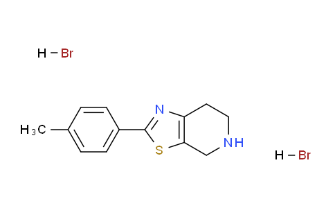 CAS No. 1017170-36-3, 2-(p-Tolyl)-4,5,6,7-tetrahydrothiazolo[5,4-c]pyridine dihydrobromide