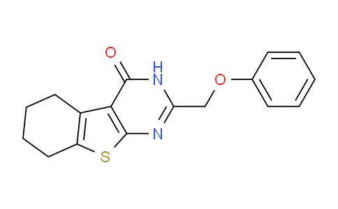 CAS No. 361472-91-5, 2-(Phenoxymethyl)-5,6,7,8-tetrahydrobenzo[4,5]thieno[2,3-d]pyrimidin-4(3H)-one