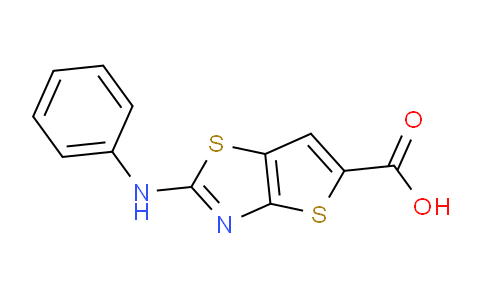 CAS No. 878465-71-5, 2-(Phenylamino)thieno[2,3-d]thiazole-5-carboxylic acid