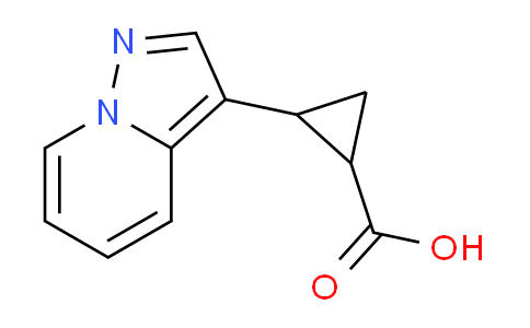 CAS No. 1707369-57-0, 2-(Pyrazolo[1,5-a]pyridin-3-yl)cyclopropanecarboxylic acid