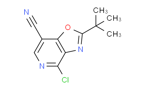 CAS No. 1346447-42-4, 2-(tert-Butyl)-4-chlorooxazolo[4,5-c]pyridine-7-carbonitrile