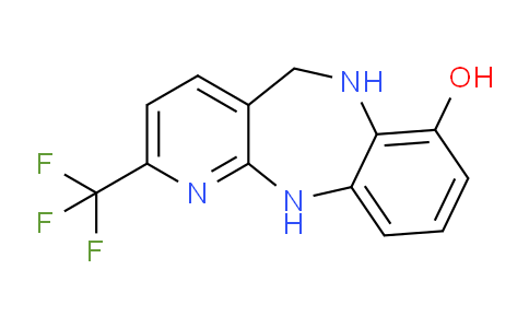 CAS No. 1039715-25-7, 2-(Trifluoromethyl)-6,11-dihydro-5H-benzo[b]pyrido[2,3-e][1,4]diazepin-7-ol
