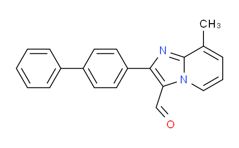 CAS No. 524724-71-8, 2-([1,1'-Biphenyl]-4-yl)-8-methylimidazo[1,2-a]pyridine-3-carbaldehyde