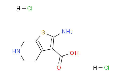 CAS No. 1228600-38-1, 2-Amino-4,5,6,7-tetrahydrothieno[2,3-c]pyridine-3-carboxylic acid dihydrochloride