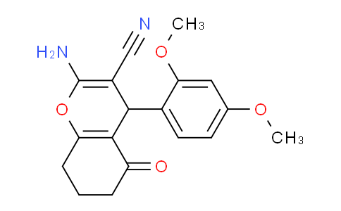 CAS No. 300838-88-4, 2-Amino-4-(2,4-dimethoxyphenyl)-5-oxo-5,6,7,8-tetrahydro-4H-chromene-3-carbonitrile