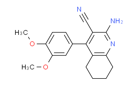 CAS No. 170940-62-2, 2-Amino-4-(3,4-dimethoxyphenyl)-5,6,7,8-tetrahydroquinoline-3-carbonitrile