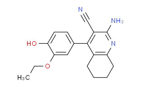 CAS No. 332018-47-0, 2-Amino-4-(3-ethoxy-4-hydroxyphenyl)-5,6,7,8-tetrahydroquinoline-3-carbonitrile