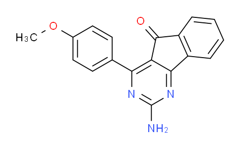 CAS No. 713514-51-3, 2-Amino-4-(4-methoxyphenyl)-5H-indeno[1,2-d]pyrimidin-5-one